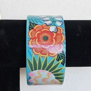 Vtg AVON 1987 "Tropical Beauty" Bracelet Bangle 8.25"